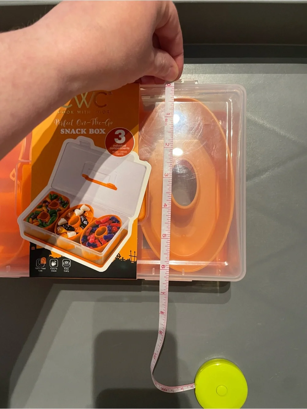 Cook with Color Pumpkin & BOO Halloween Snackle Box Food Storage Container NEW